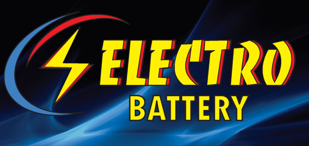 Electro Battery Inc Logo with background